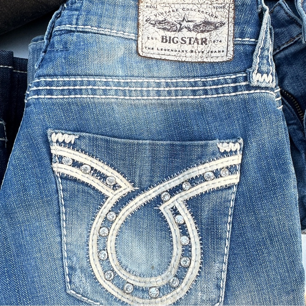 BIG STAR: The Legendary Blue Jean, Rock Revival Brand, Size 25R, Great Condition